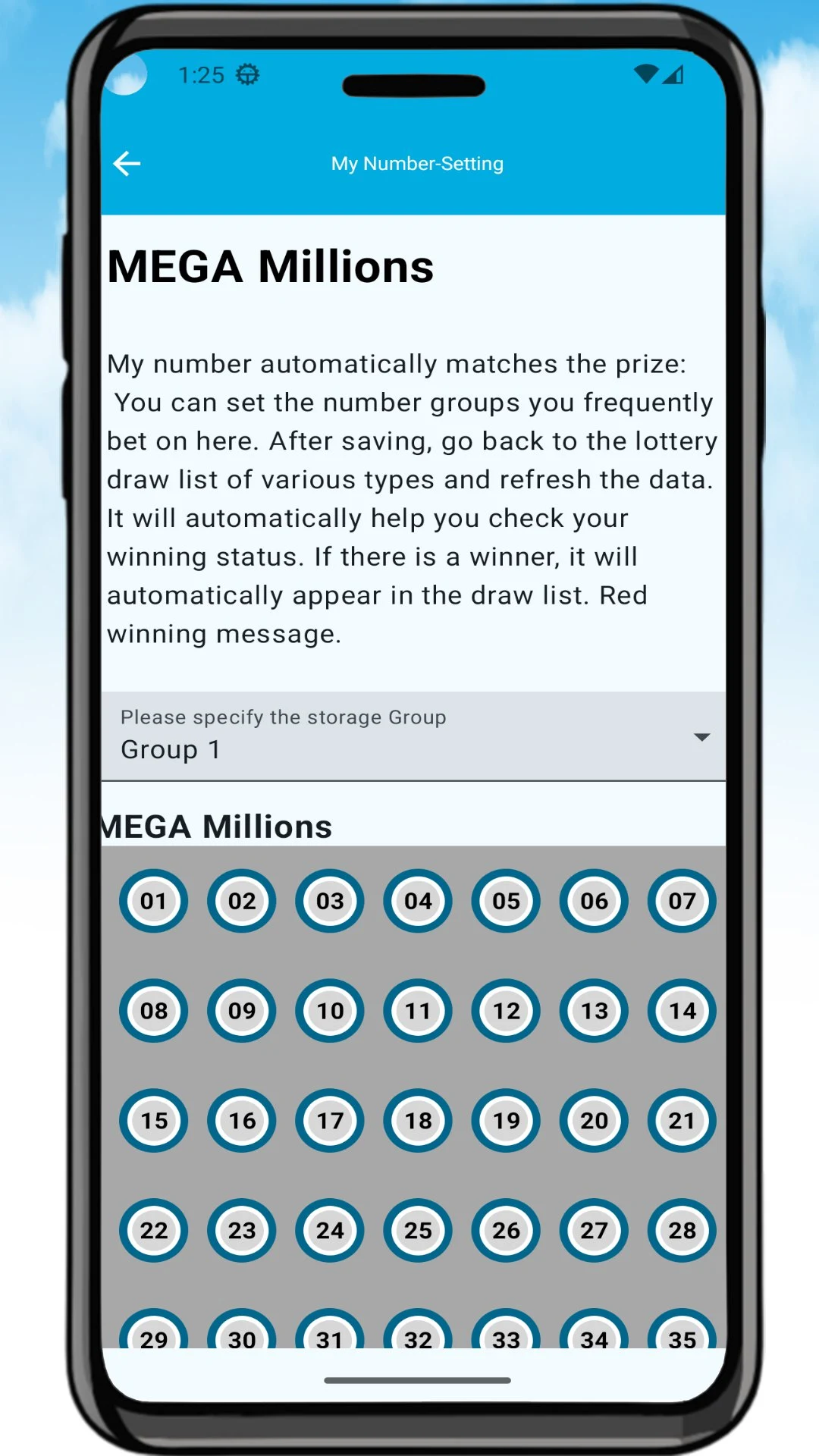 Lotto Cloud screenshot