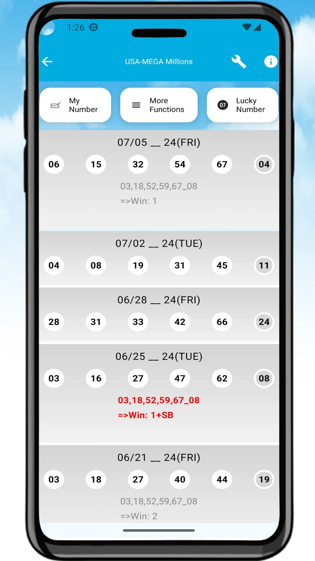 Lotto Cloud screenshot